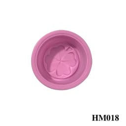 Khuôn silicon hình tròn tạo hình cỏ 4 lá dùng nến thơm, xà phòng – HM018 3
