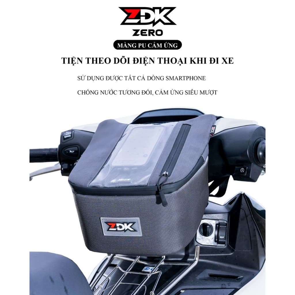 Túi Treo Đầu Xe Máy ZDK Zero,ZDK K1 Hàng Cao Cấp, Thoát Nhiệt Điện Thoại chính hãng