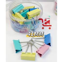 Lon 24 Cái Kẹp Bướm Đủ Màu GSTAR 41MM, Kim Loại Chống Gỉ, Kẹp Giấy, Tài Liệu Dùng Trong Văn Phòng, Chất Lượng 1