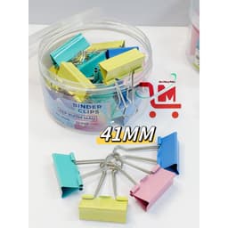 Lon 24 Cái Kẹp Bướm Đủ Màu GSTAR 32MM, Kim Loại Chống Gỉ, Kẹp Giấy, Tài Liệu Dùng Trong Văn Phòng 2