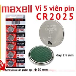 Pin Cmos 2032 Maxell. Pin CMOS Maxell CR2032 - 2032 Lithium 3v. Vỉ 5 viên Pin CMOS Maxell CR2032 3