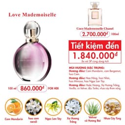 Nước hoa nữ Love Mademoiseller - GỢI CẢM, TƯƠI TRẺ (100ML) - Cam kết chính hãng 2