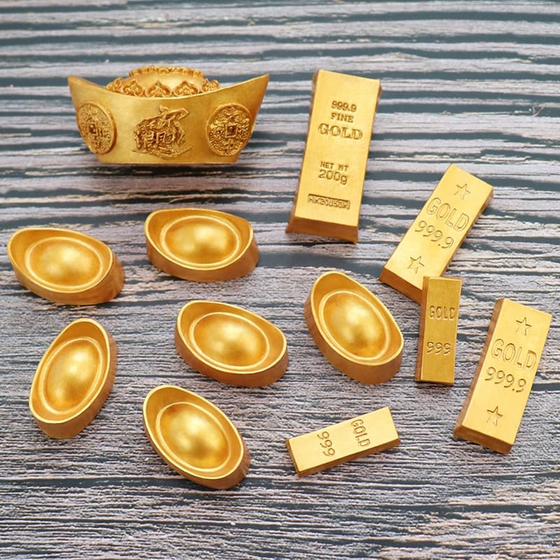 Khuôn silicon thỏi vàng tạo hình trang trí độc đáo chuẩn DIY - HM096