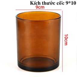 Cốc thủy tinh làm nến handmade - Làm nến ly trong suốt chuẩn DIY HM160 8