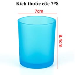 Cốc thủy tinh làm nến handmade - Làm nến ly trong suốt chuẩn DIY HM160 7