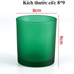 Cốc thủy tinh làm nến handmade - Làm nến ly trong suốt chuẩn DIY HM160 9