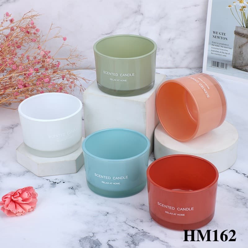 Cốc và hũ thủy tinh làm nến thơm handmade chuẩn DIY HM162