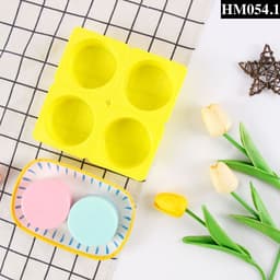 Khuôn silicon hình trụ làm đế bánh kem - Khuôn 4 bánh hình tròn lớn làm xà phòng thơm handmade chuẩn DIY - HM054 7