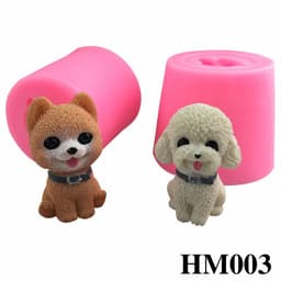 Khuôn silicon làm bánh hình chó siêu cute - Khuôn tạo hình trang trí bánh ngọt hay nến thơm chuẩn DIY - HM003 1
