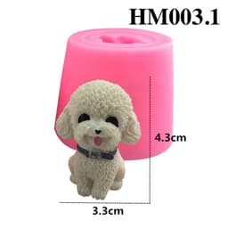Khuôn silicon làm bánh hình chó siêu cute - Khuôn tạo hình trang trí bánh ngọt hay nến thơm chuẩn DIY - HM003 5