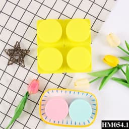 Khuôn silicon hình trụ làm đế bánh kem - Khuôn 4 bánh hình tròn lớn làm xà phòng thơm handmade chuẩn DIY - HM054 8
