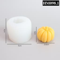Khuôn silicon làm nến thơm hay bánh ngọt hình quả bí ngô đủ kích thước siêu cute - HM098 4