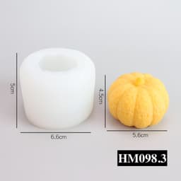 Khuôn silicon làm nến thơm hay bánh ngọt hình quả bí ngô đủ kích thước siêu cute - HM098 6