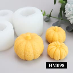 Khuôn silicon làm nến thơm hay bánh ngọt hình quả bí ngô đủ kích thước siêu cute - HM098 1