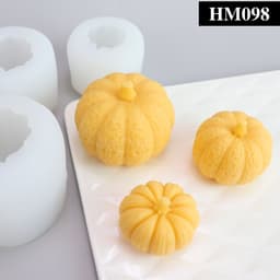 Khuôn silicon làm nến thơm hay bánh ngọt hình quả bí ngô đủ kích thước siêu cute - HM098 3