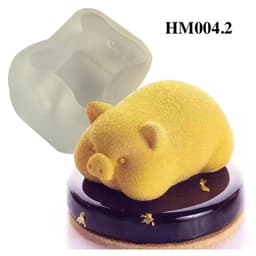 Khuôn silicon hình con heo, con lợn làm rau câu, làm nến thơm, làm thạch cao các loại - HM004 4