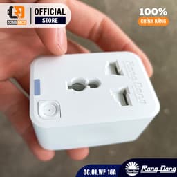 Ổ cắm wifi Rạng Đông OC.01.WF 16A 3500W thông minh tích hợp điều khiển thiết bị và hẹn giờ tắt 2