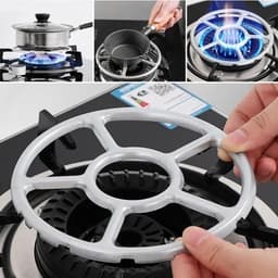 Giá đỡ Nồi, Bếp Gas Chống Trượt và Vỉ Chắn Gió Bếp Ga Tròn. LMS 1