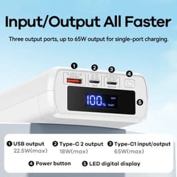 Pin dự phòng sạc nhanh 65W REMAX RPP-310 40.000MAH và 22.5W Remax RPP-320 30.000mAh. LKP 3
