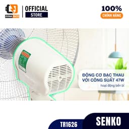 Quạt treo tường 2 dây Senko TC1626 3 cánh gió mạnh công suất 47W chính hãng bảo hành 24 tháng 7