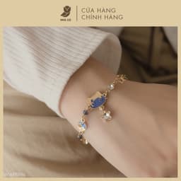 Vòng Tay Nữ Cao Cấp NHÀ CÚ Mặt Mèo Ngôi Sao Bán Nguyệt Phong Cách Hàn Quốc Thanh Lịch 3057 1