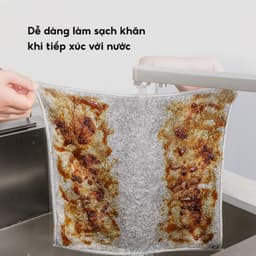COMBO Khăn lau chén đĩa JYoohome Vải 2 mặt thấm hút tốt, Khăn lau đa năng nhà bếp lau tay LTB02 4
