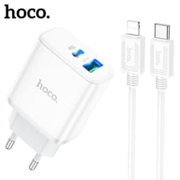 Bộ Sạc Nhanh 20W Hoco C105A Typec Ra Li-ght-ni-ng ios và Cóc Sạc Hoco C105A 3