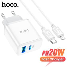 Bộ Sạc Nhanh 20W Hoco C105A Typec Ra Li-ght-ni-ng ios và Cóc Sạc Hoco C105A 1