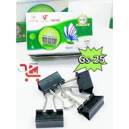 Hộp 12 Cái Kẹp Bướm Đen 51mm/ GS-51 / GSTAR / Kẹp Chắc Chắn, Chống Gỉ, Kẹp Giấy, Tài Liệu Chất Lượng Tốt 7