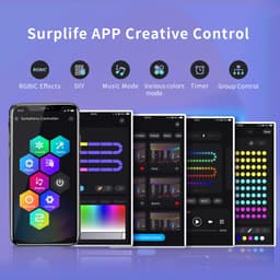 WIFI UFO BỘ ĐIỀU KHIỂN FULL MÀU NHÁY THEO NHẠC APP SURPLIFE CHO LED ARGB WS2812B WS2811 WS2815 5