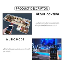 WIFI UFO BỘ ĐIỀU KHIỂN FULL MÀU NHÁY THEO NHẠC APP SURPLIFE CHO LED ARGB WS2812B WS2811 WS2815 7