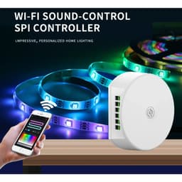 WIFI UFO BỘ ĐIỀU KHIỂN FULL MÀU NHÁY THEO NHẠC APP SURPLIFE CHO LED ARGB WS2812B WS2811 WS2815 2