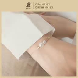 Vòng Tay NHÀ CÚ Dây Mảnh Hạt Ngọc Đính Đá Thanh Lịch 3222 1