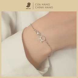 Vòng Tay NHÀ CÚ Mặt Thỏ Màu Bạc Dễ Thương Phong Cách Hàn Quốc 3226 1