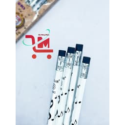Hộp 12 Cây Viết Chì Đen HT105 2B GSTAR / Bút Chì Chuốt Gỗ Đen Có Gôm GSTAR, Hoạ Tiết Nốt Nhạc, Gấu Trúc 4