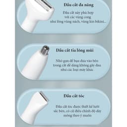 Máy Cạo Lông Đa Năng 5 IN 1 MARSKE, Cạo Lông mày, Bikini, Lông Mũi, Không kích ứng da, an toàn 3
