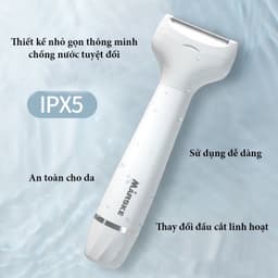 Máy Cạo Lông Đa Năng 5 IN 1 MARSKE, Cạo Lông mày, Bikini, Lông Mũi, Không kích ứng da, an toàn 6