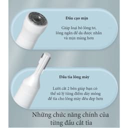 Máy Cạo Lông Đa Năng 5 IN 1 MARSKE, Cạo Lông mày, Bikini, Lông Mũi, Không kích ứng da, an toàn 4
