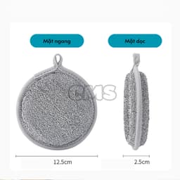 Miếng Rửa Chén Bát 3 Lớp Bọt Biển - Miếng Cọ Xoong Nồi Giẻ Rửa Bát Đĩa Đa Năng Siêu Tạo Bọt 7