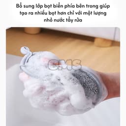 Miếng Rửa Chén Bát 3 Lớp Bọt Biển - Miếng Cọ Xoong Nồi Giẻ Rửa Bát Đĩa Đa Năng Siêu Tạo Bọt 4