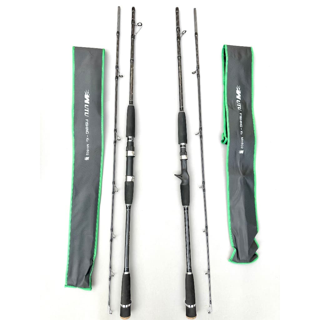 Cần Câu WuTu Fishing K3 Carbon Xoắn MH Chính Hãng - Video Test 9.5kg Chất Lượng