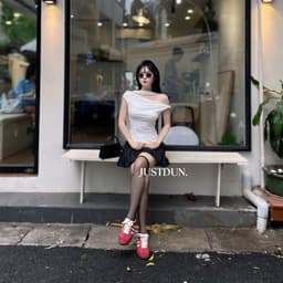[Tặng Dây] Áo Trễ Vai Nữ JUSTDUN Z24 – Chất Cotton Mềm Mịn, Co Giãn Nhẹ, Form Ôm Đẹp, Tôn Dáng 6