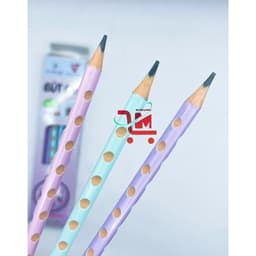 Hộp 12 Cây Viết Chì Đen Định Vị DV-2B GSTAR/Bút Chì Chuốt Gỗ Có Gôm,Giúp Bé Định Hình Tay Khi Viết,Tránh Trơn Trợt 2
