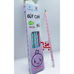 Hộp 12 Cây Viết Chì Đen Định Vị DV-2B GSTAR/Bút Chì Chuốt Gỗ Có Gôm,Giúp Bé Định Hình Tay Khi Viết,Tránh Trơn Trợt 3