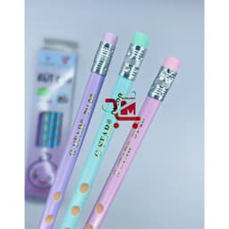 Hộp 12 Cây Viết Chì Đen Định Vị DV-2B GSTAR/Bút Chì Chuốt Gỗ Có Gôm,Giúp Bé Định Hình Tay Khi Viết,Tránh Trơn Trợt 4
