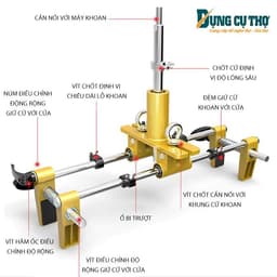 [CAO CẤP] BỘ CỮ KHOAN ĐỤC, BỘ LÀM KHÓA CỬA GỖ 3