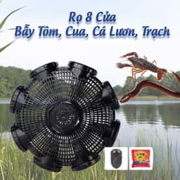 Rọ Bẫy Lươn, Tôm, Cá 8 Cửa hàng loại 1 Nhựa PP Thái Lan - Bẫy Tôm, Cua, Cá, Lươn, Trạch 1