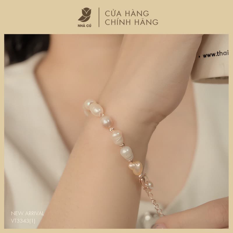 Vòng Tay NHÀ CÚ Chuỗi Ngọc 2 Màu 3343