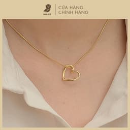 Dây Chuyền Nữ Thép Y Tế Mặt Trái Tim NHÀ CÚ Không Đen Gỉ Phong Cách Phụ Kiện Vòng Cổ Hàn Quốc 6917 4