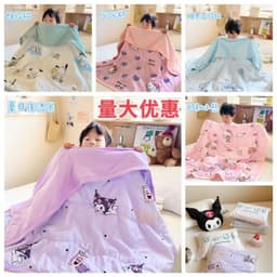 Chăn cotton đũi Disney cho bé kích thước 1m1x1m5 , Mền hè cho bé chất liệu đũi cotton thoáng mát mềm mại 2